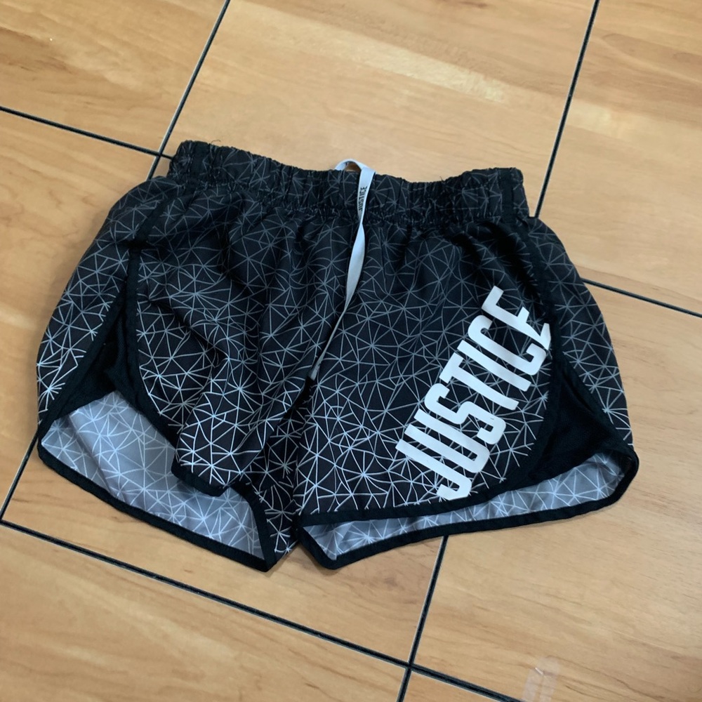 justice sport track shorts